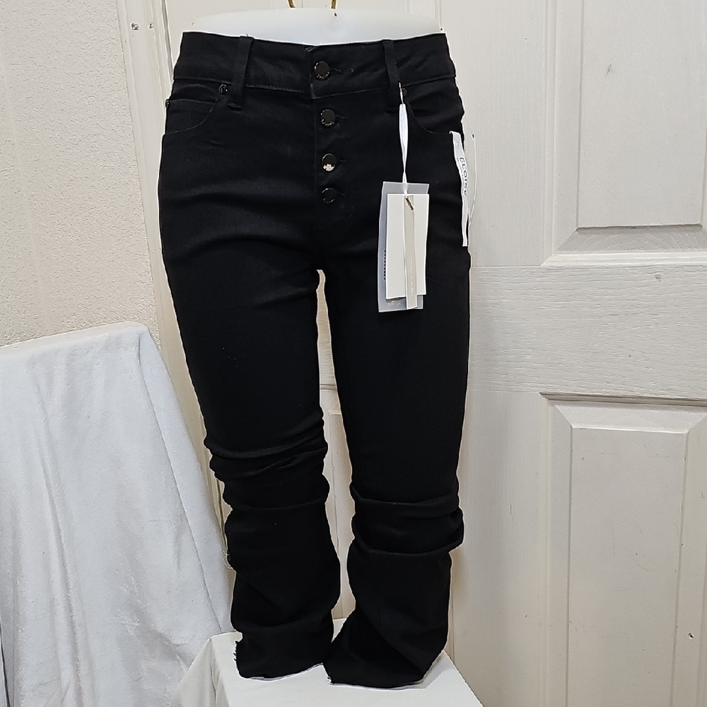 TAHARI Women's Flare Black Jeans